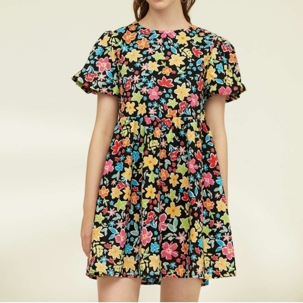 Cider Hot Summer Floral Mini Dress M